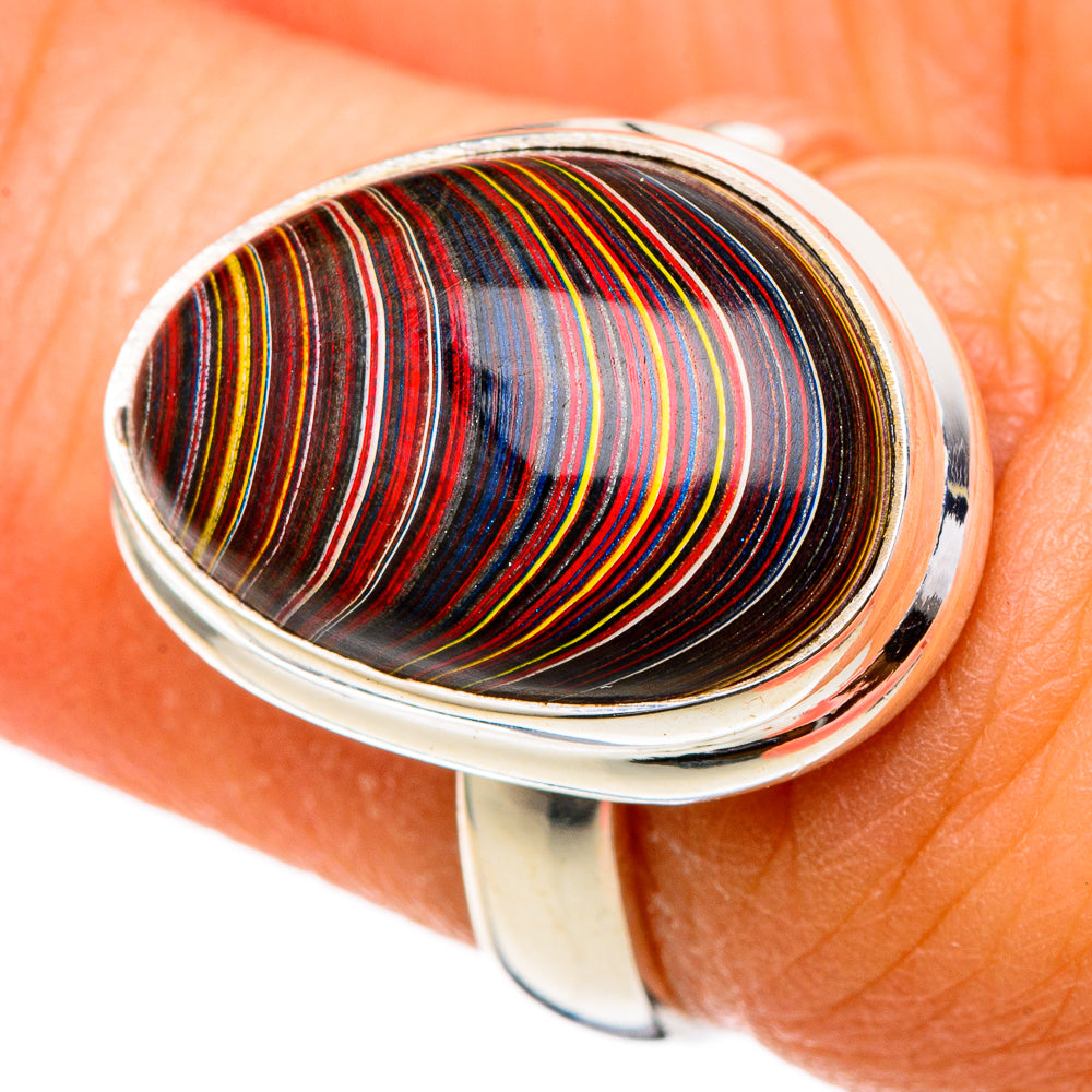 Fordite Rings handcrafted by Anasilvercos - RING101711