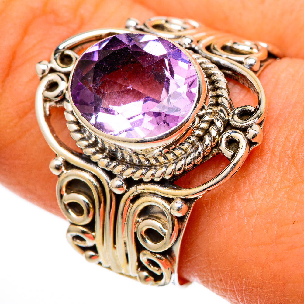 Amethyst Rings handcrafted by Anasilvercos - RING101719