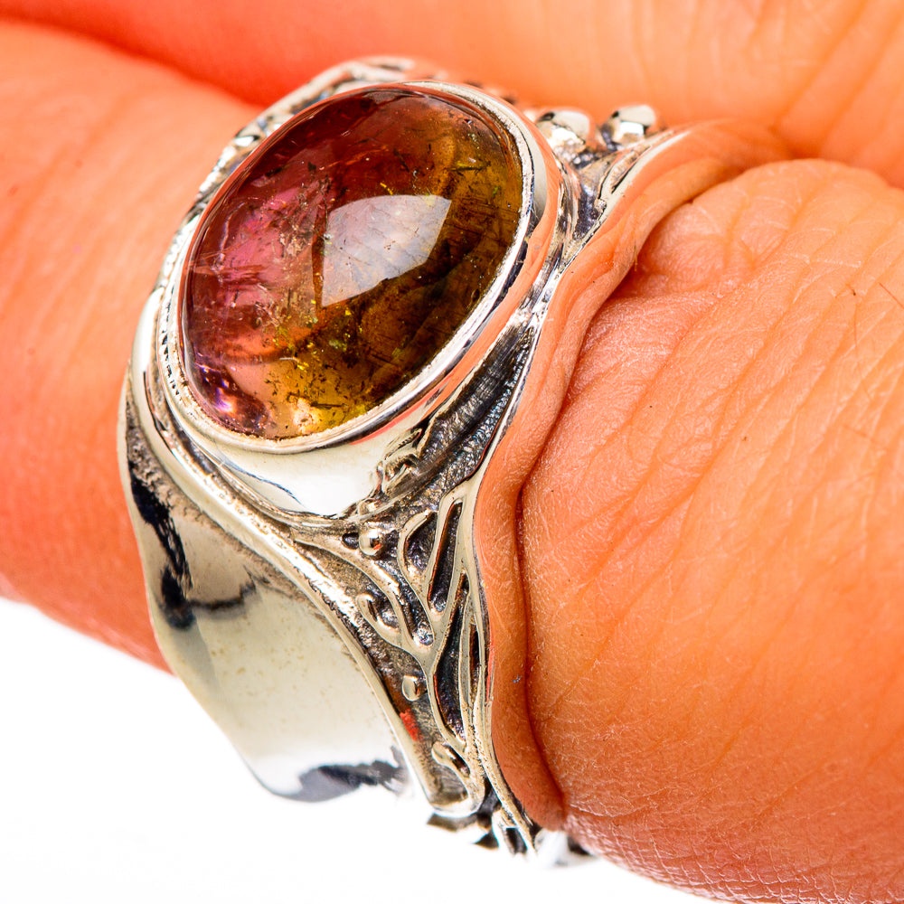Watermelon Tourmaline Rings handcrafted by Anasilvercos - RING101724