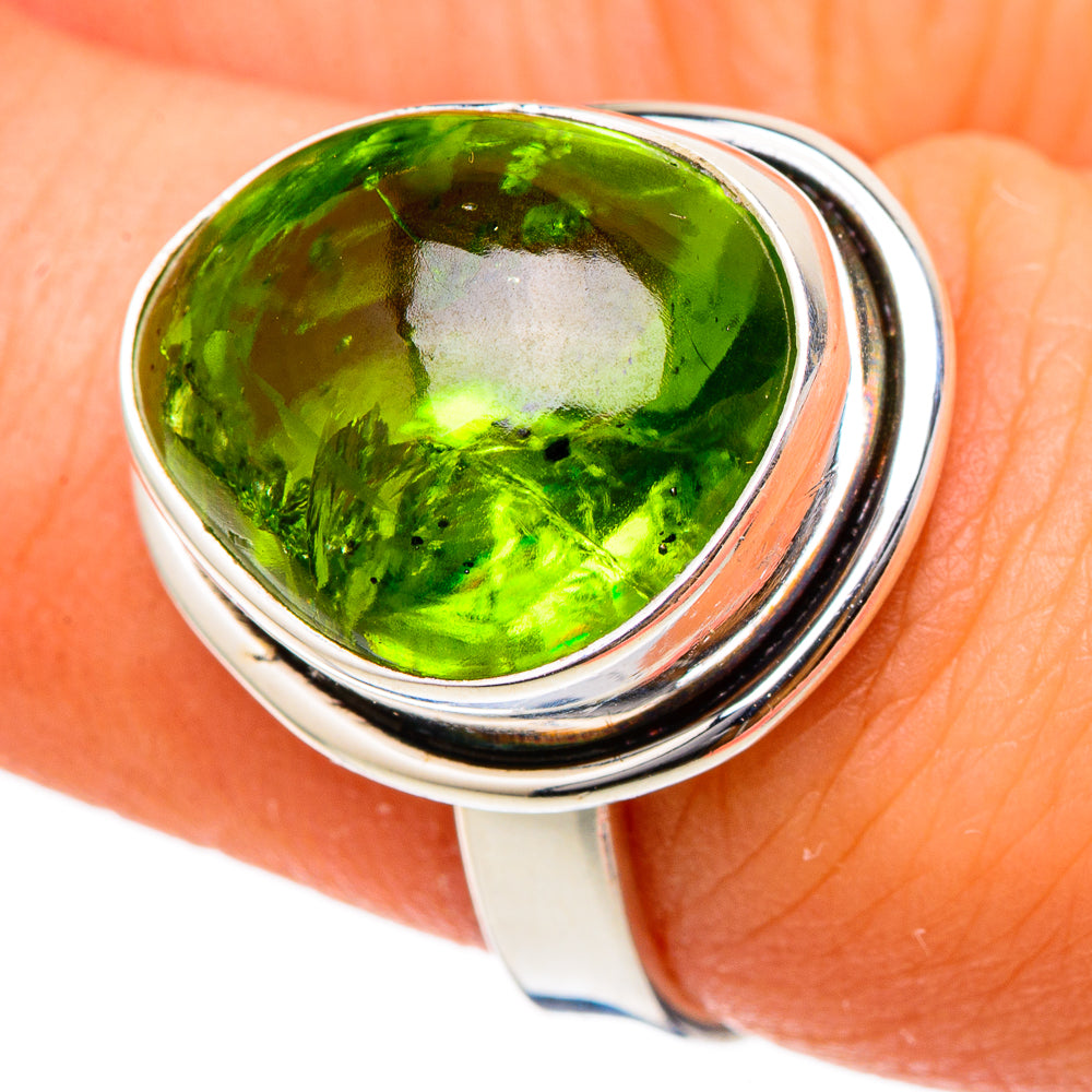 Peridot Rings handcrafted by Anasilvercos - RING101730