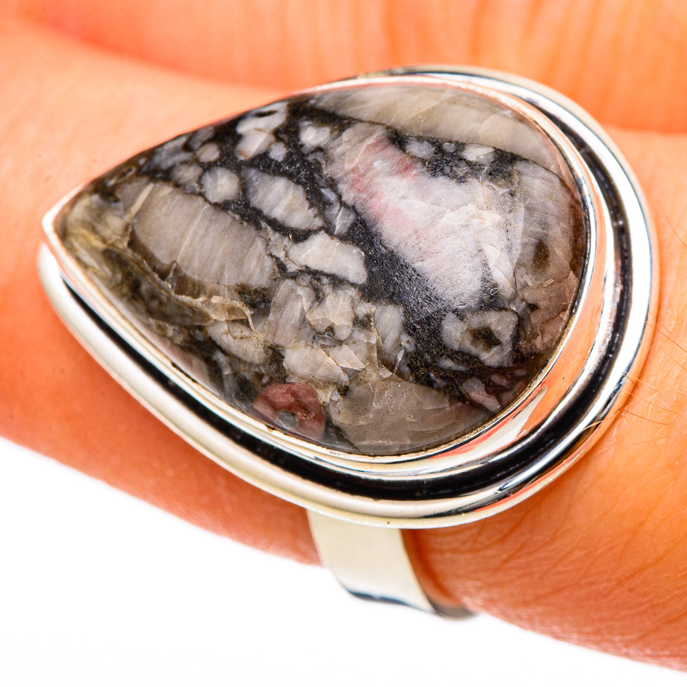 Crinoid Fossil Rings handcrafted by Anasilvercos - RING101733