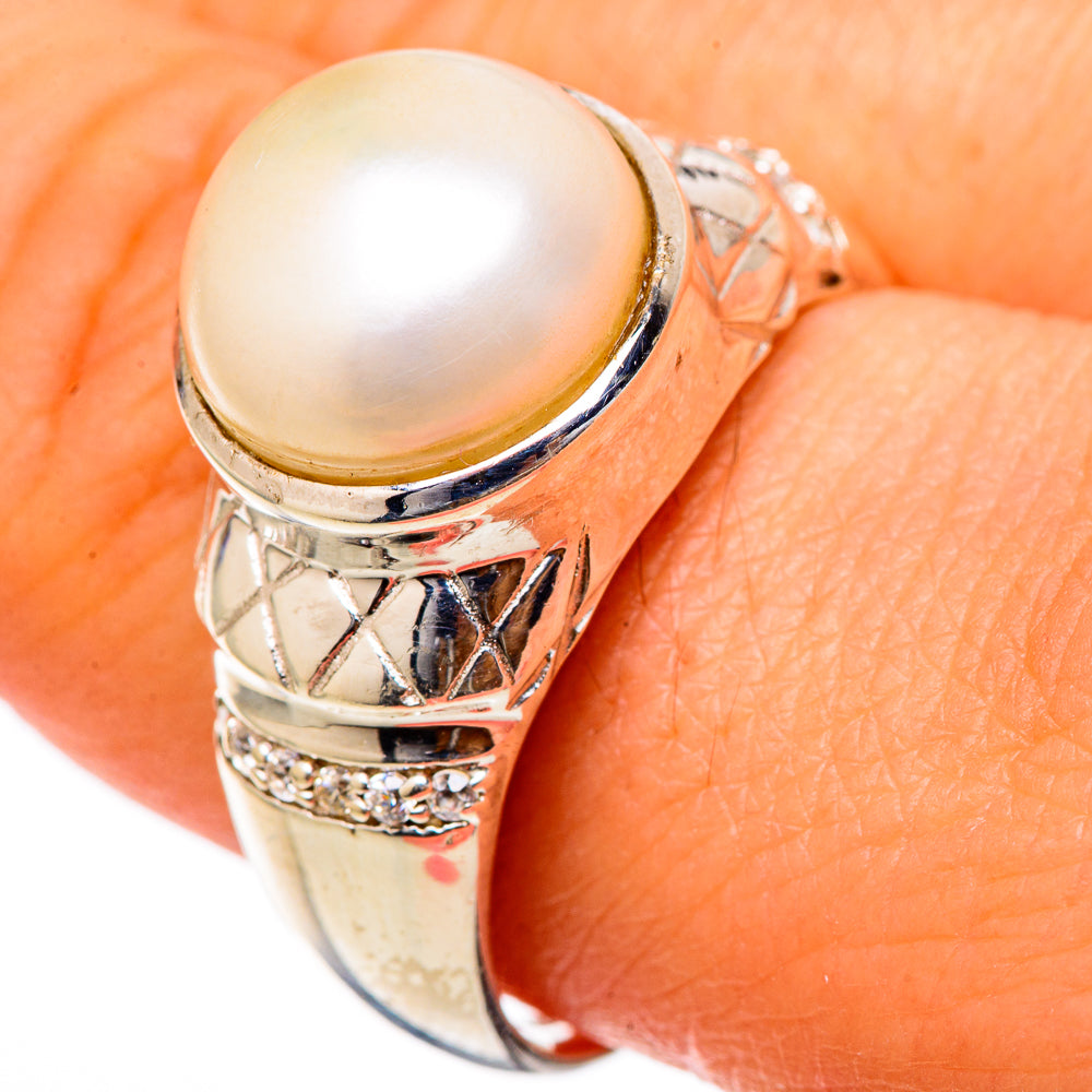 Cultured Pearl Rings handcrafted by Anasilvercos - RING101740