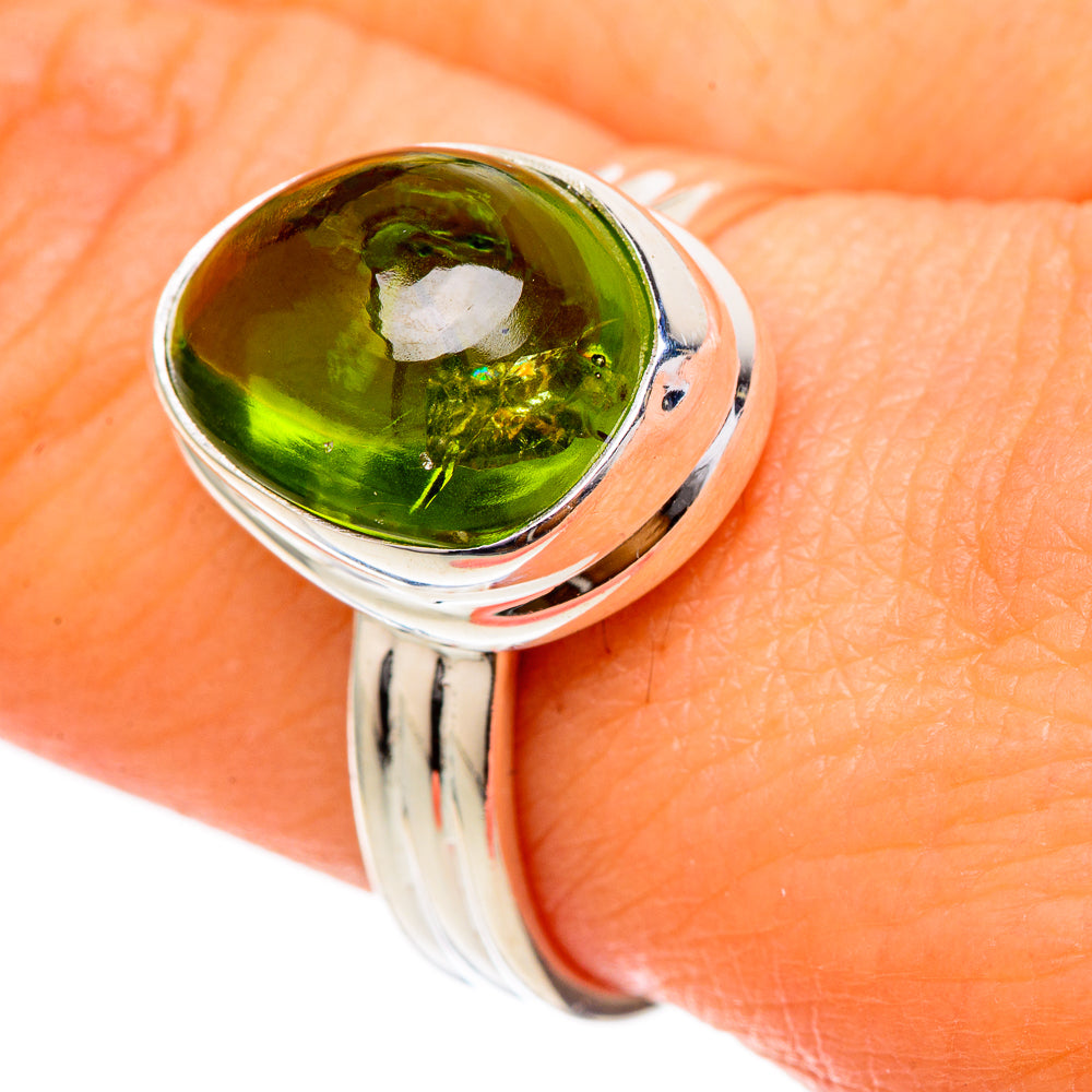 Peridot Rings handcrafted by Anasilvercos - RING101745