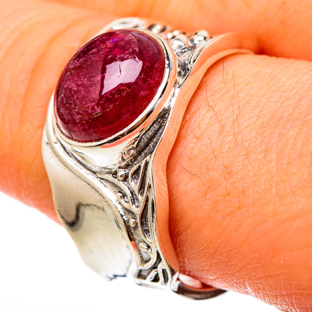 Pink Tourmaline Rings handcrafted by Anasilvercos - RING101746