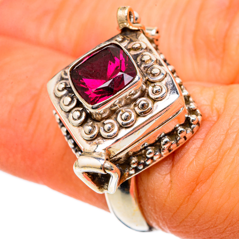 Garnet Rings handcrafted by Anasilvercos - RING101749