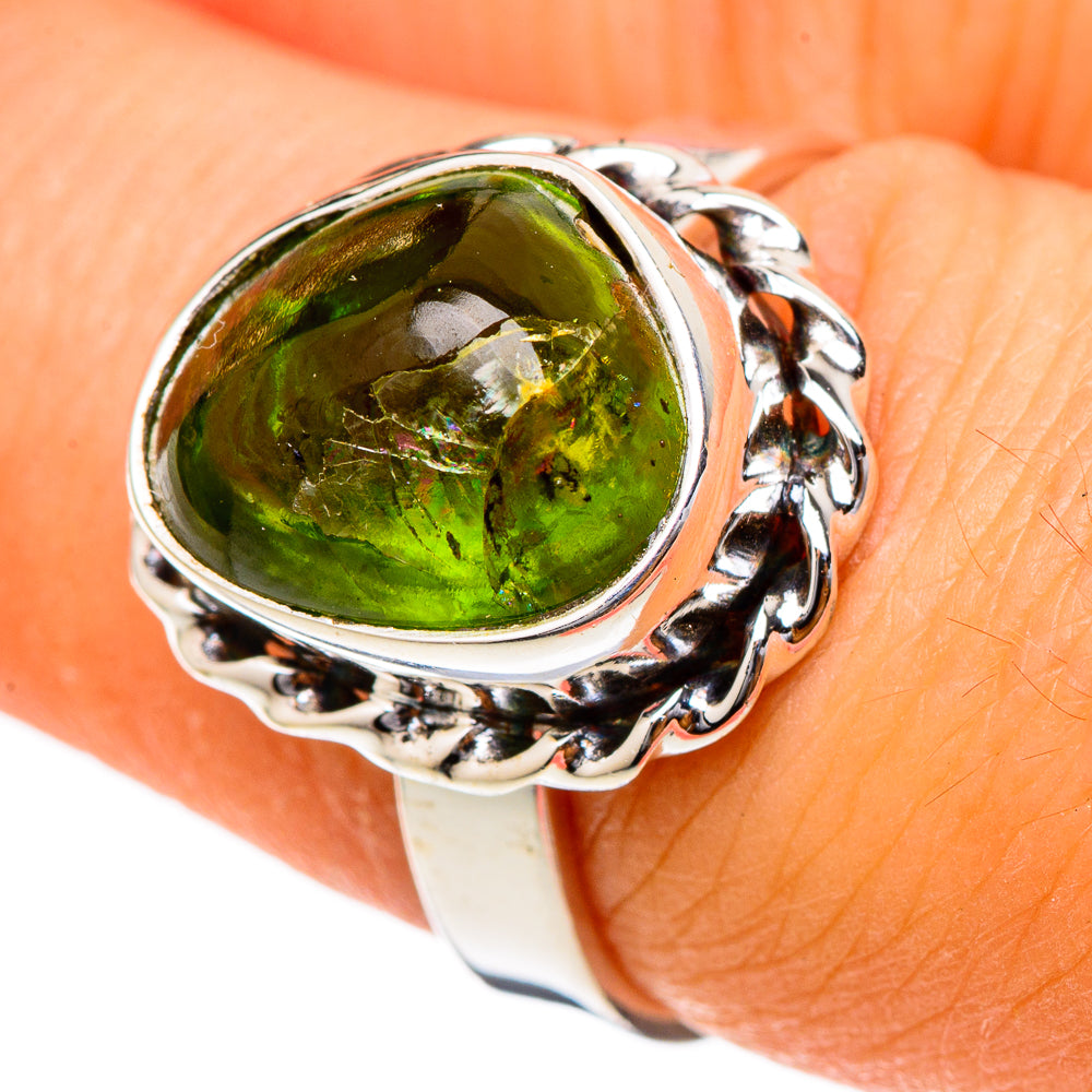 Peridot Rings handcrafted by Anasilvercos - RING101761