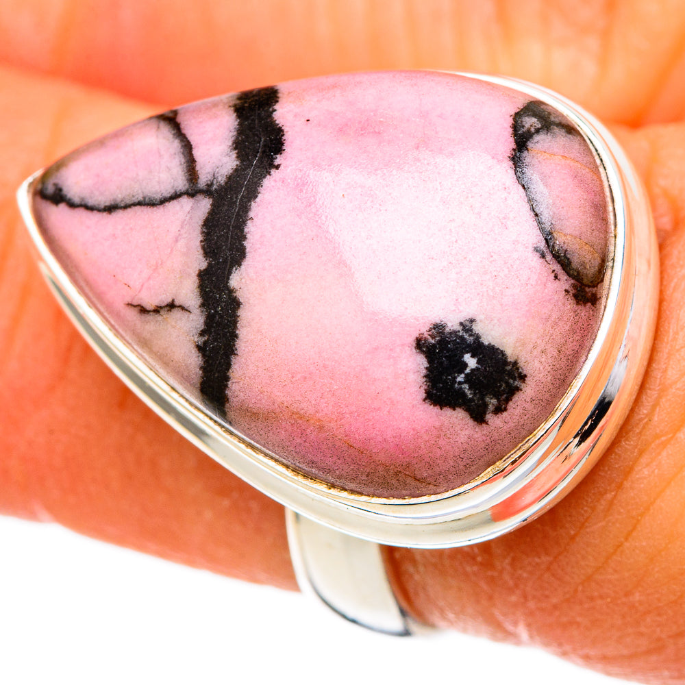 Rhodonite Rings handcrafted by Anasilvercos - RING101763