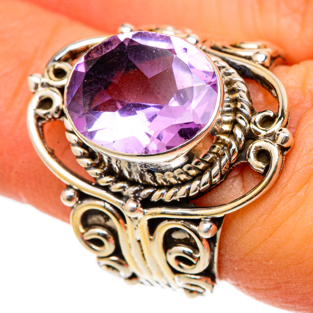 Amethyst Rings handcrafted by Anasilvercos - RING101766