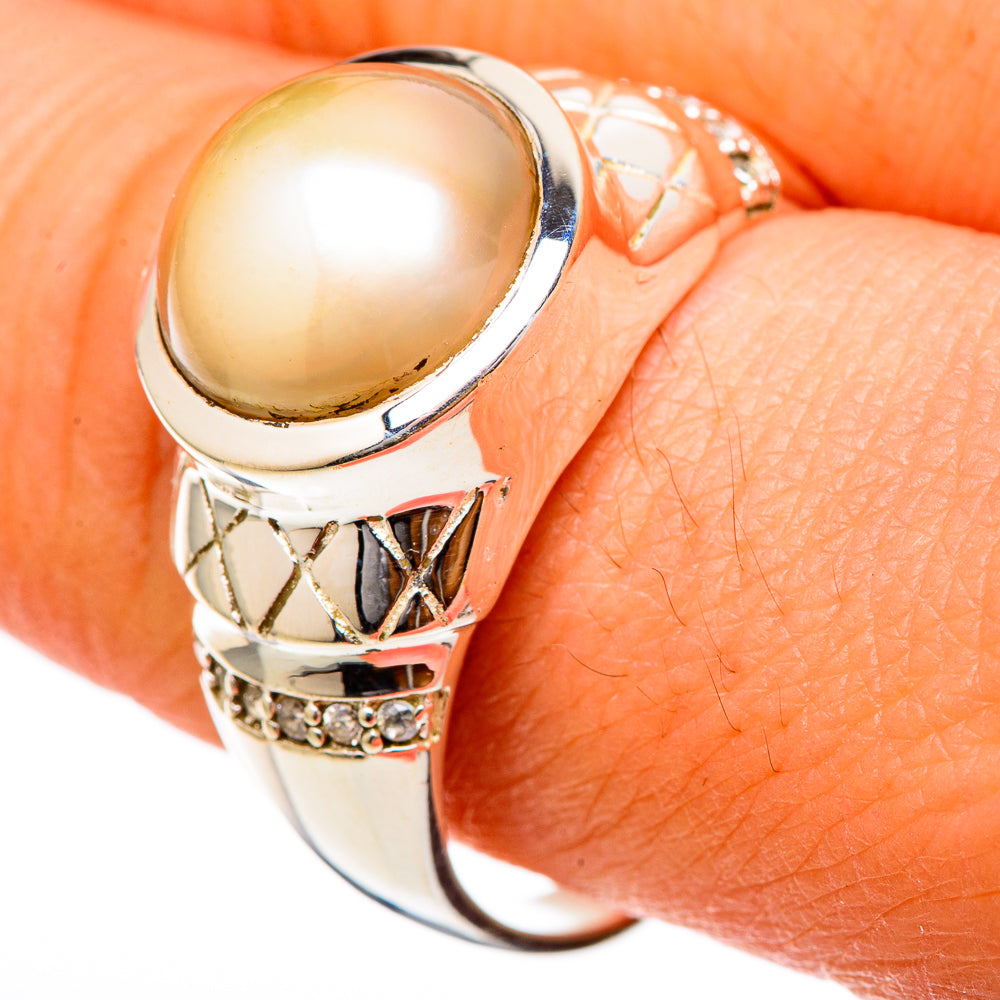 Cultured Pearl Rings handcrafted by Anasilvercos - RING101767