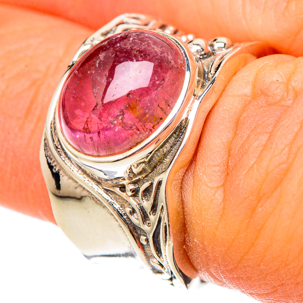 Pink Tourmaline Rings handcrafted by Anasilvercos - RING101772