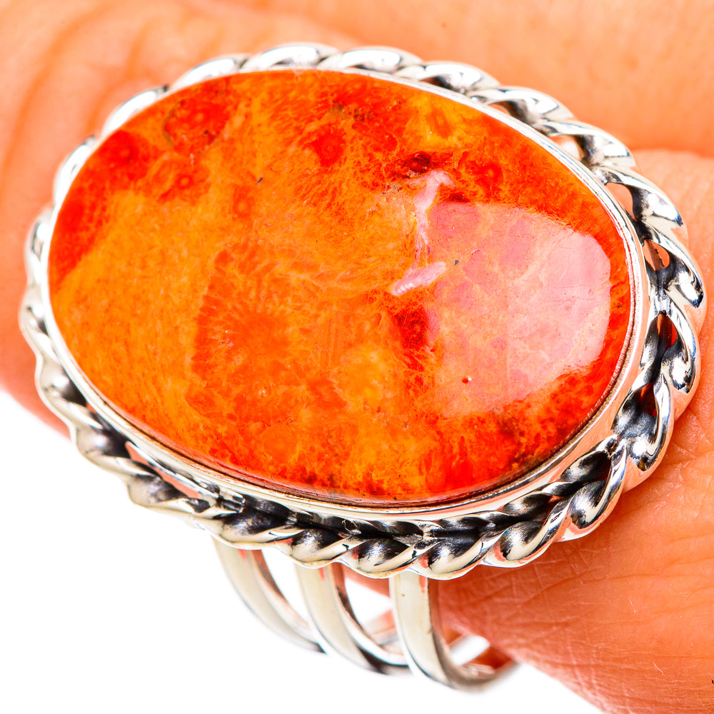 Sponge Coral Rings handcrafted by Anasilvercos - RING101817