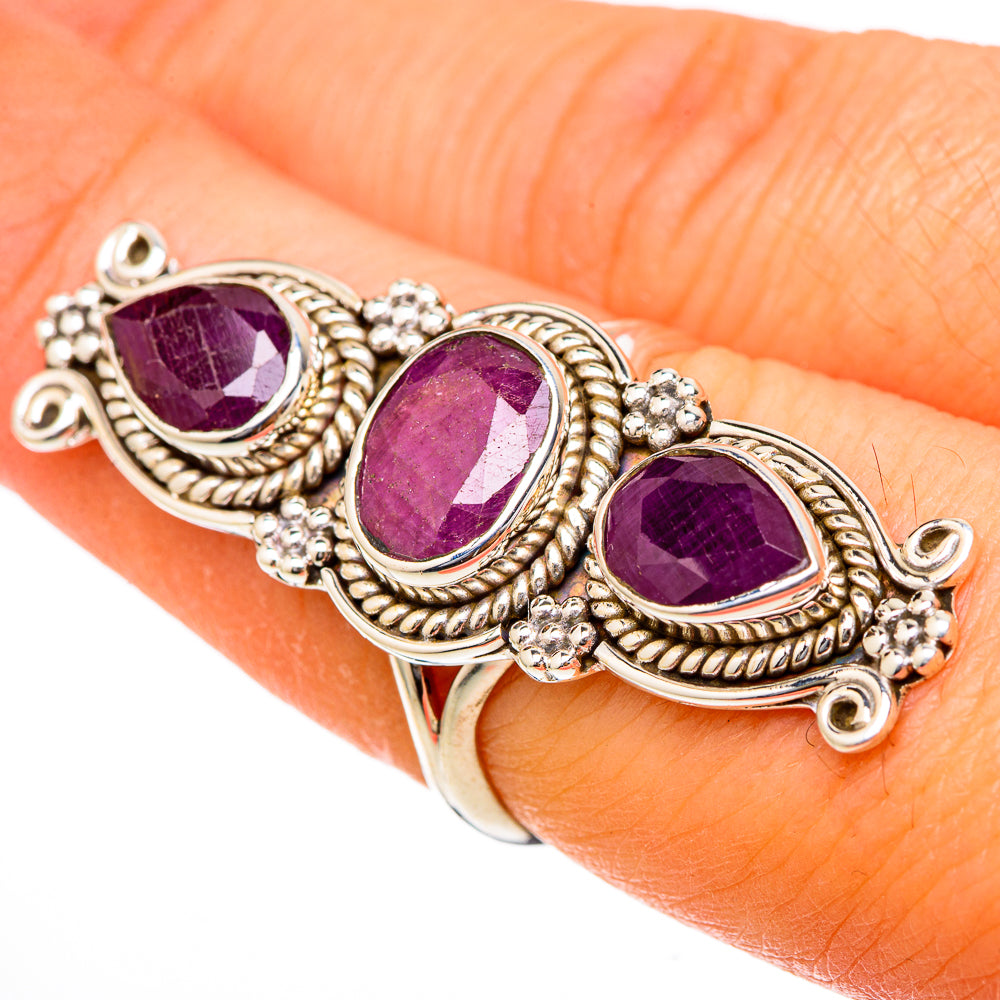 Ruby Rings handcrafted by Anasilvercos - RING101823