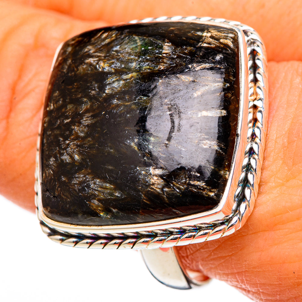 Seraphinite Rings handcrafted by Anasilvercos - RING101857