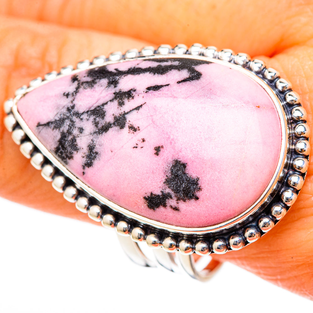 Rhodonite Rings handcrafted by Anasilvercos - RING101859