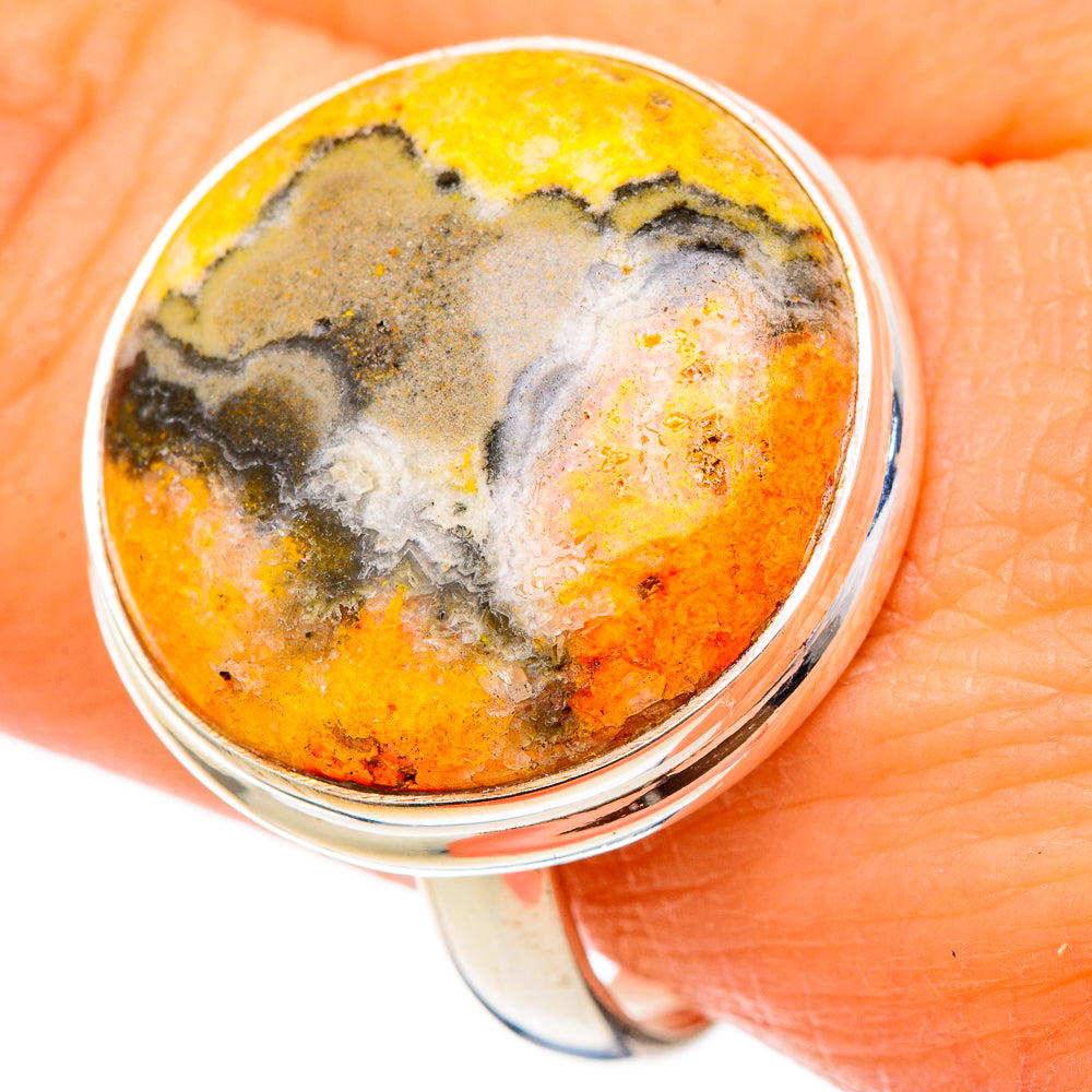 Bumble Bee Jasper Rings handcrafted by Anasilvercos - RING101872
