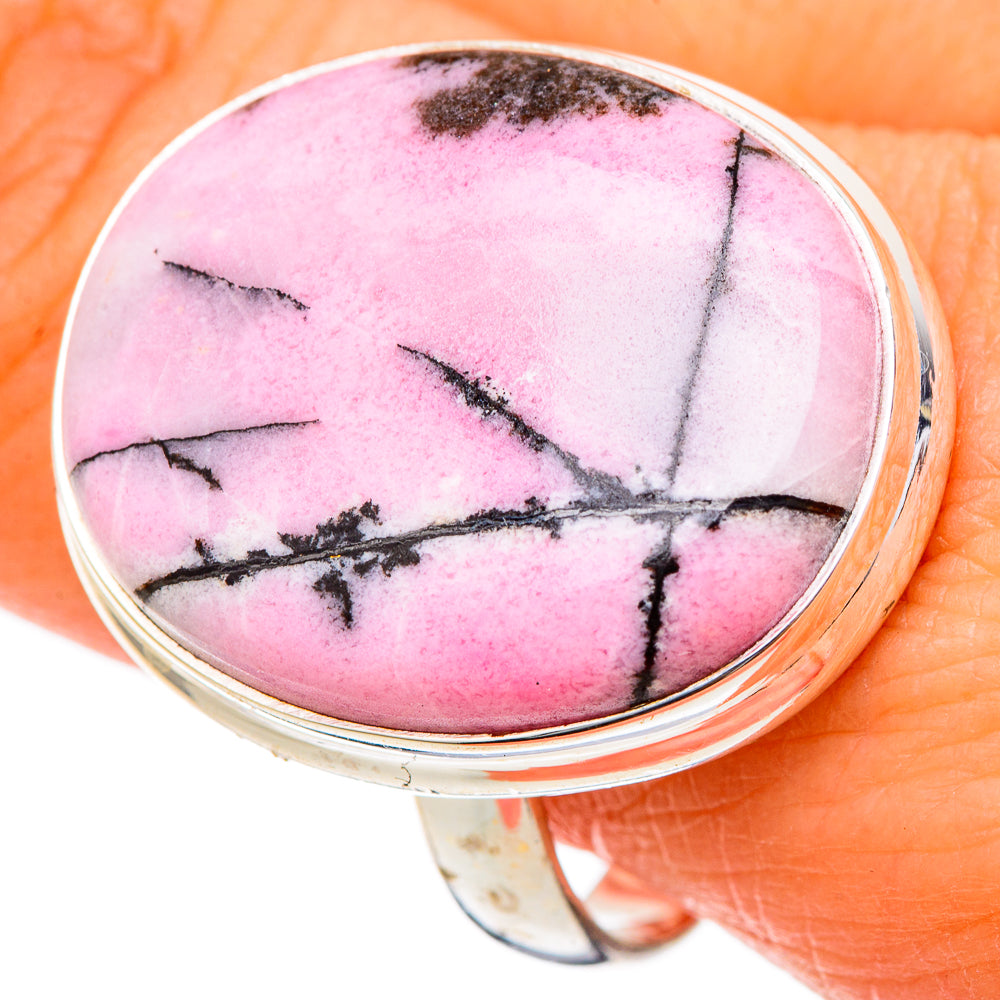 Rhodonite Rings handcrafted by Anasilvercos - RING101889
