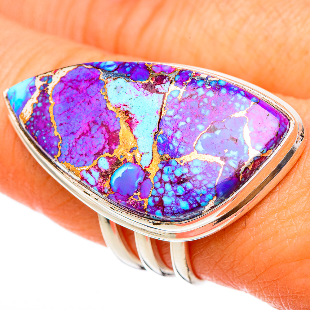 Spiny Oyster Turquoise Rings handcrafted by Anasilvercos - RING101891