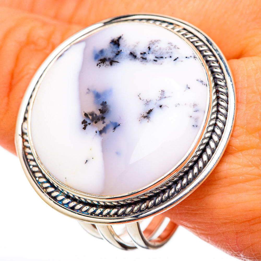 Dendritic Opal Rings handcrafted by Anasilvercos - RING101897