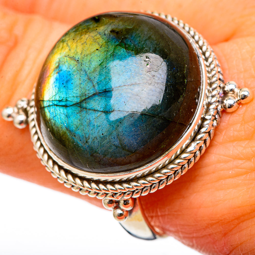 Labradorite Rings handcrafted by Anasilvercos - RING101899