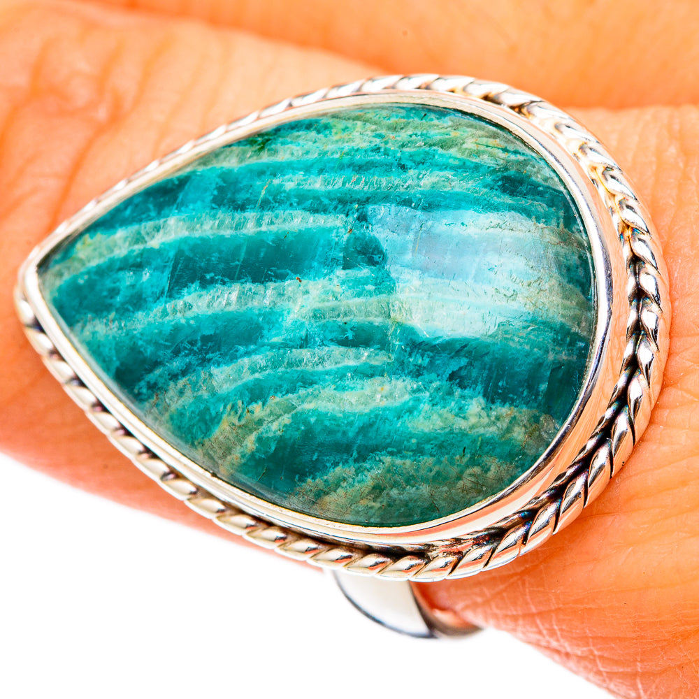 Amazonite Rings handcrafted by Anasilvercos - RING101912