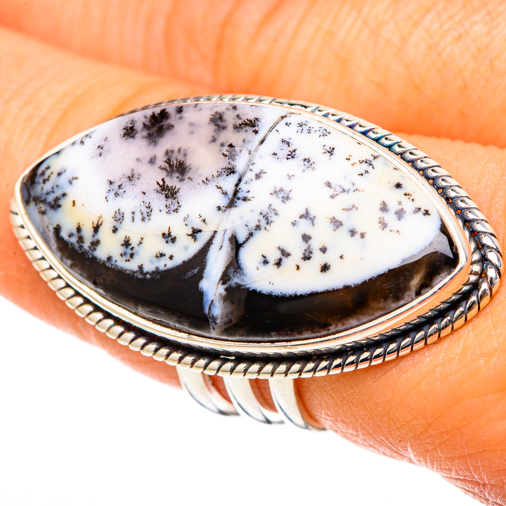 Dendritic Opal Rings handcrafted by Anasilvercos - RING101926