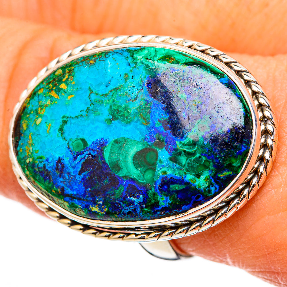 Chrysocolla Rings handcrafted by Anasilvercos - RING101928