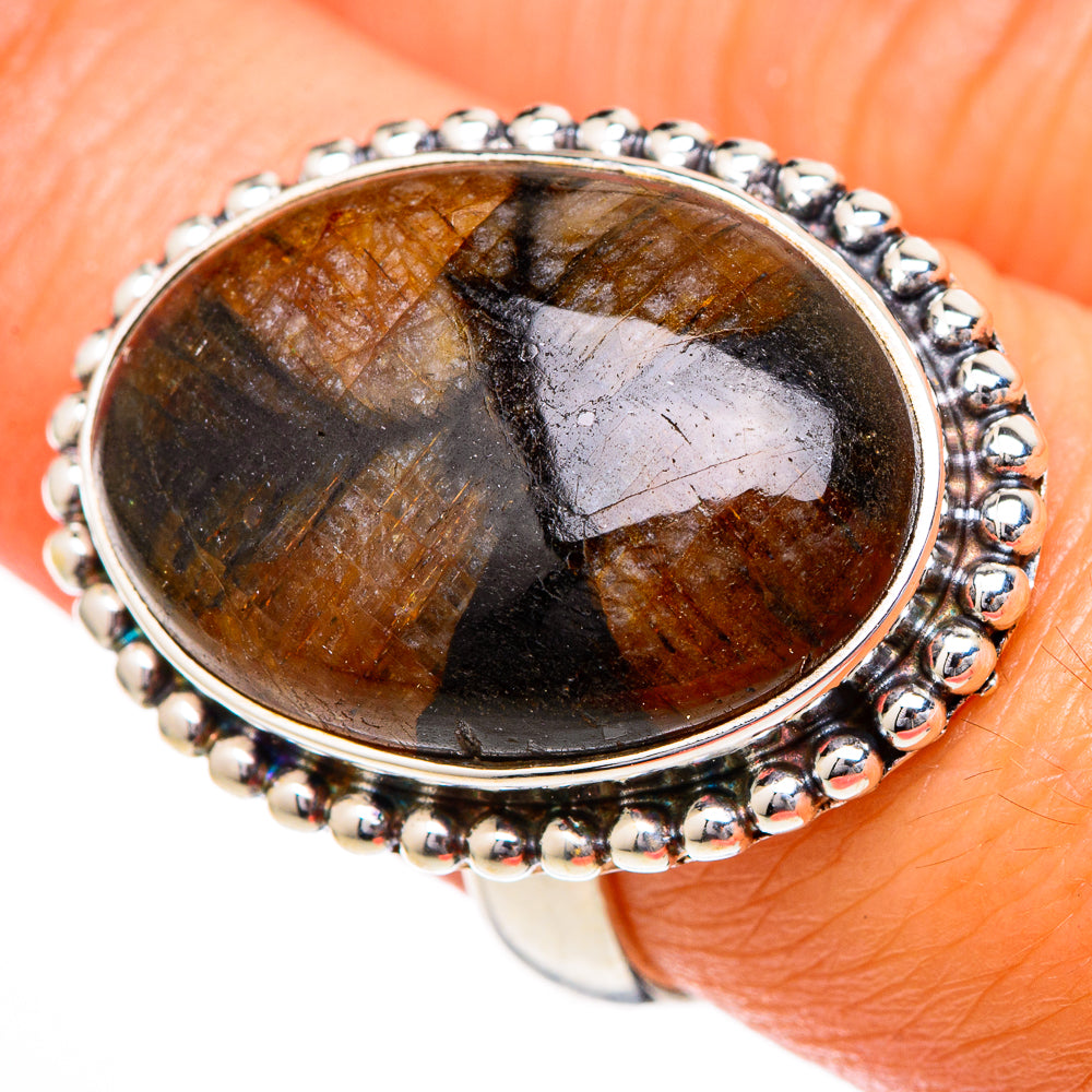Chiastolite Rings handcrafted by Anasilvercos - RING101937