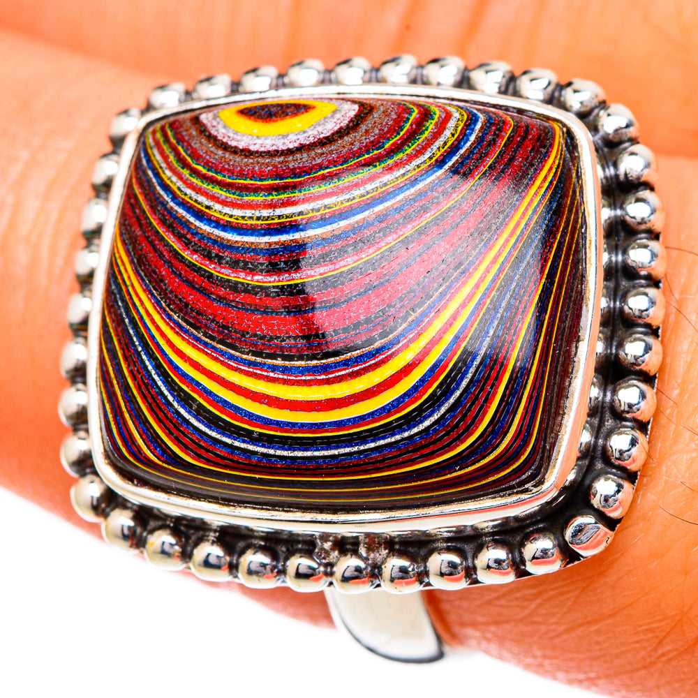 Fordite Rings handcrafted by Anasilvercos - RING101938