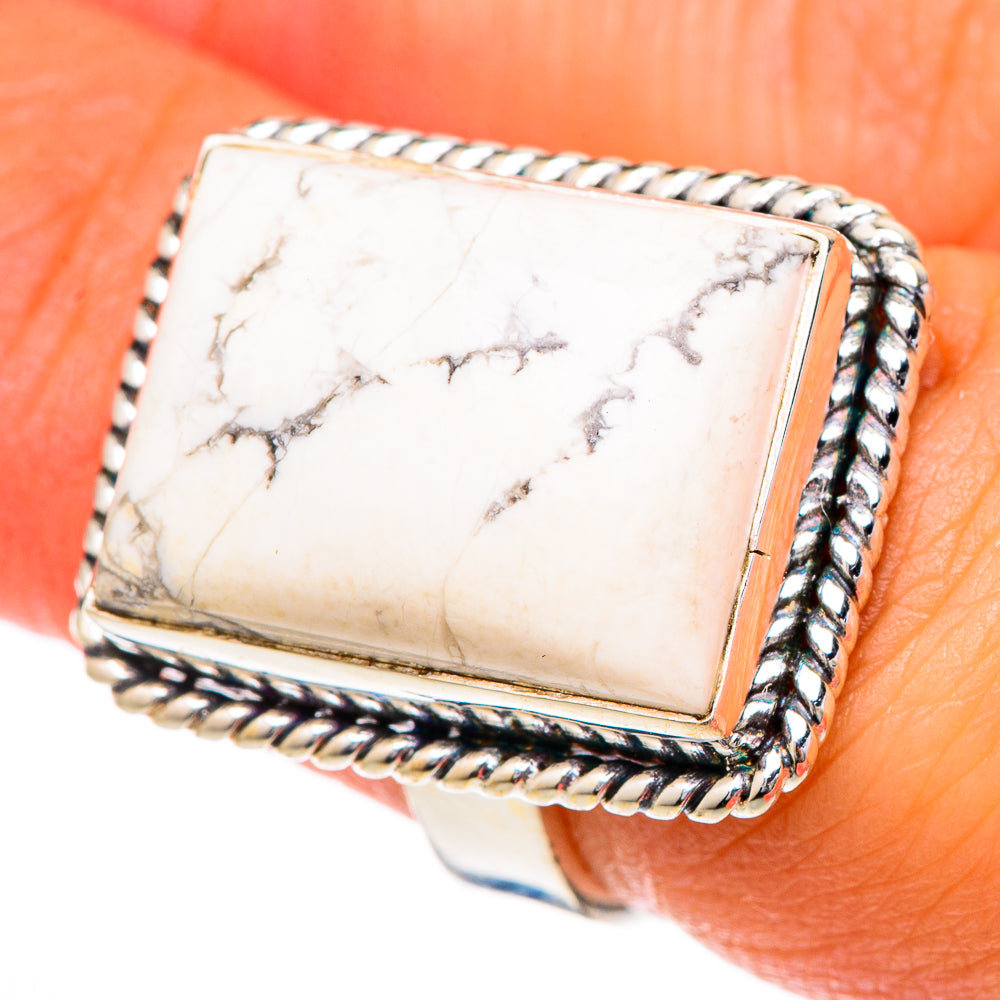 Howlite Rings handcrafted by Anasilvercos - RING101950