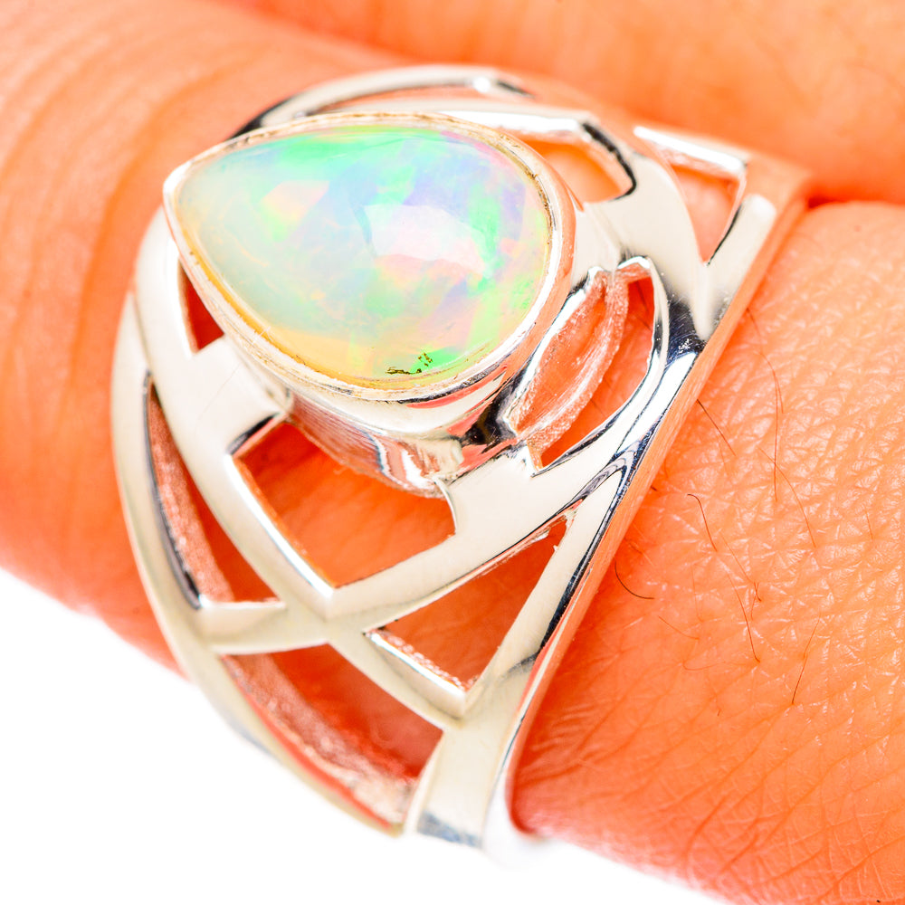 Ethiopian Opal Rings handcrafted by Anasilvercos - RING101955
