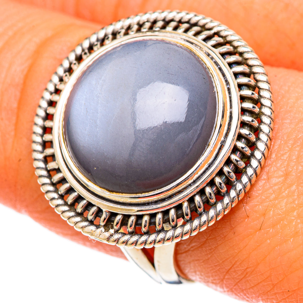 Chocolate Moonstone Rings handcrafted by Anasilvercos - RING101960