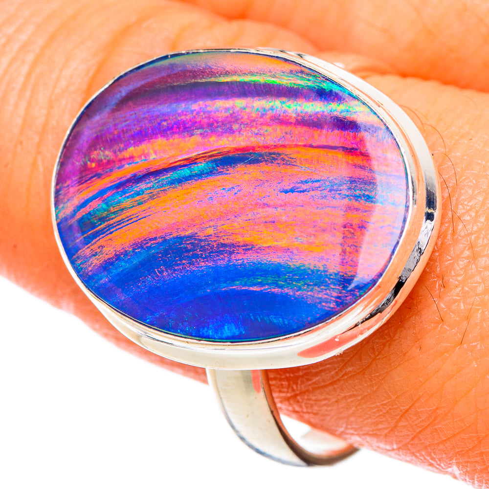 Aura Opal Rings handcrafted by Anasilvercos - RING101981