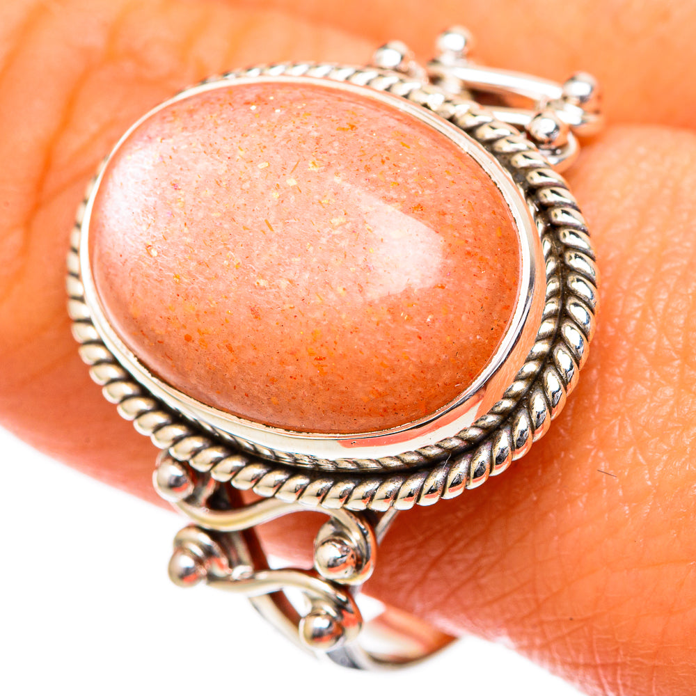 Sunstone Rings handcrafted by Anasilvercos - RING101995