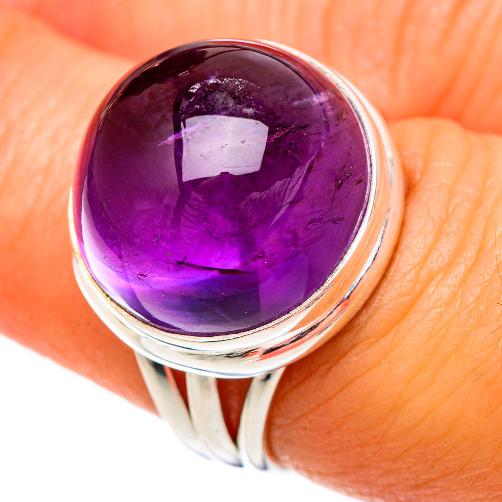 Amethyst Rings handcrafted by Anasilvercos - RING101996