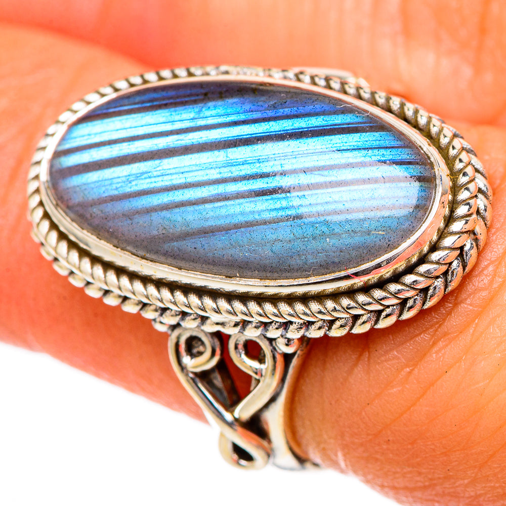 Labradorite Rings handcrafted by Anasilvercos - RING102007
