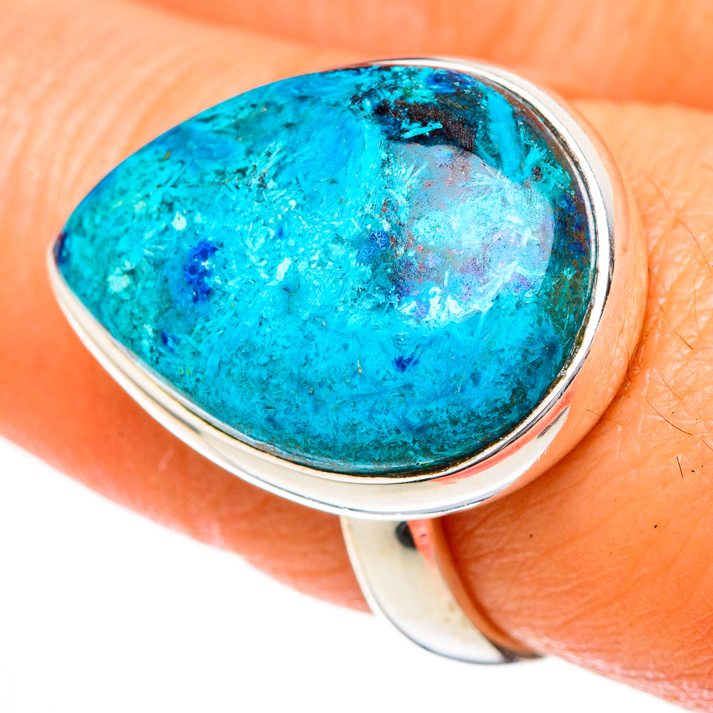 Chrysocolla Rings handcrafted by Anasilvercos - RING102009