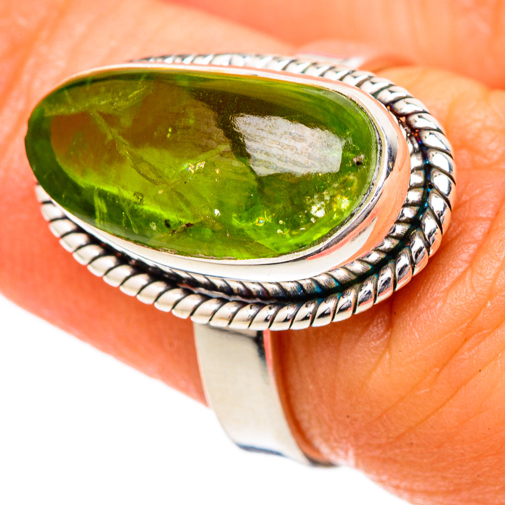 Peridot Rings handcrafted by Anasilvercos - RING102012