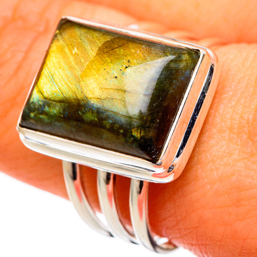 Labradorite Rings handcrafted by Anasilvercos - RING102014