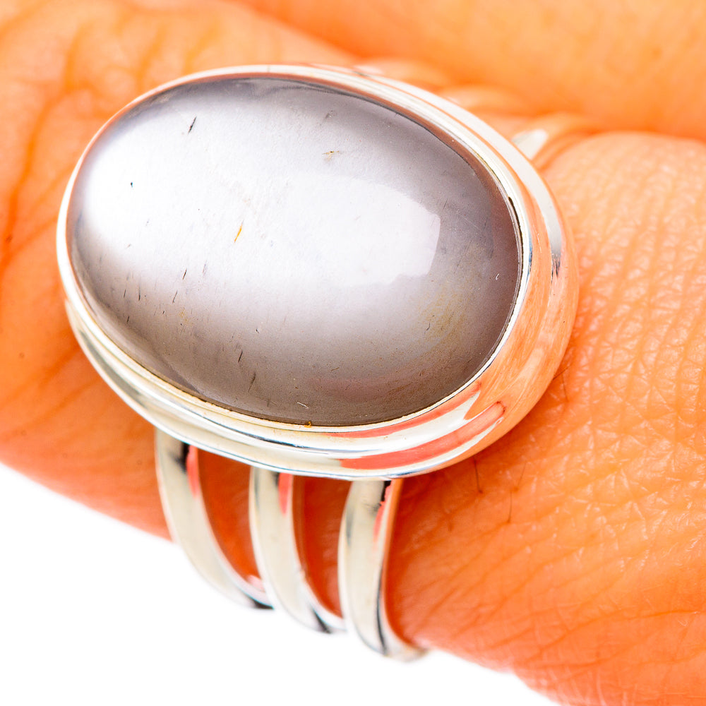 Chocolate Moonstone Rings handcrafted by Anasilvercos - RING102024