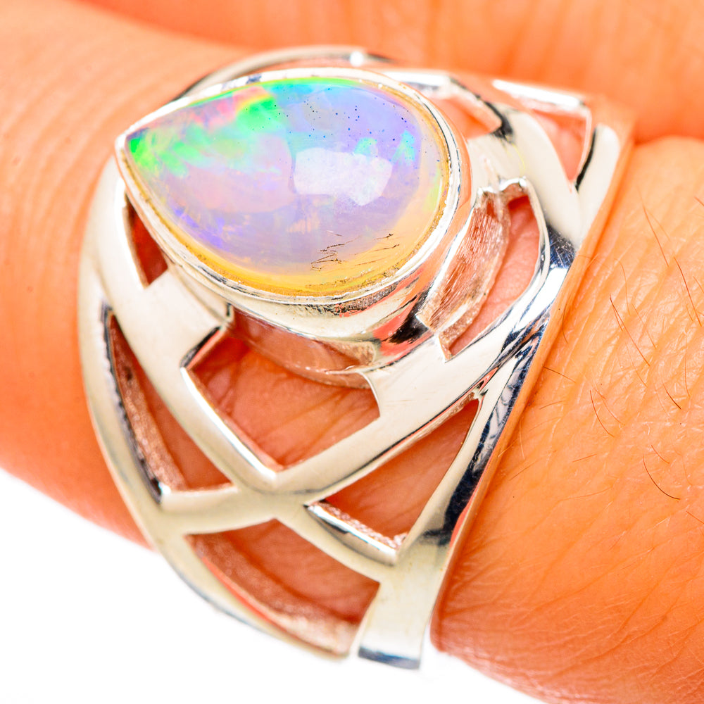 Ethiopian Opal Rings handcrafted by Anasilvercos - RING102026