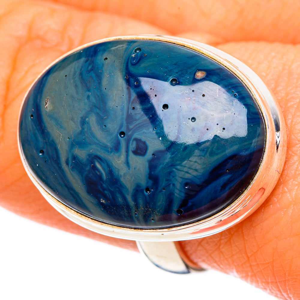 Blue Jasper Rings handcrafted by Anasilvercos - RING102031