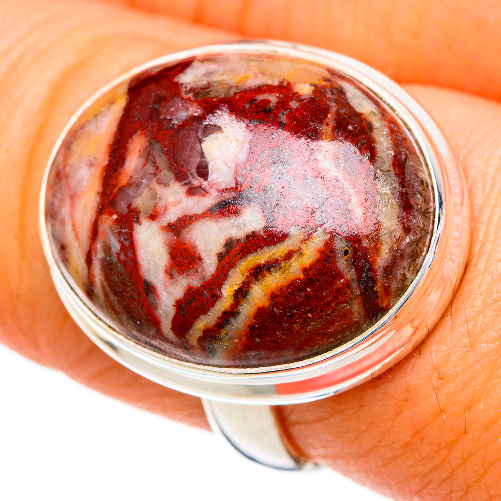 Red Jasper Rings handcrafted by Anasilvercos - RING102041