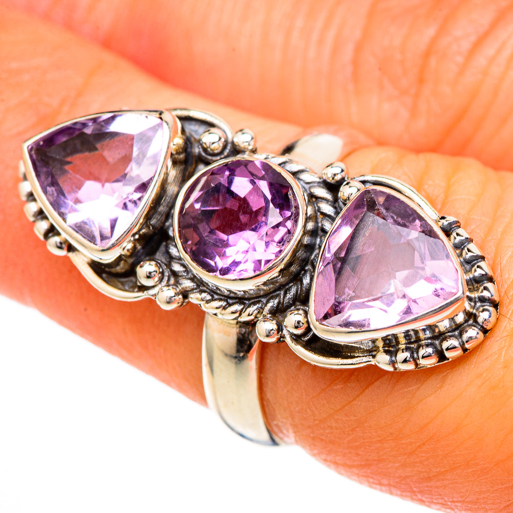 Amethyst Rings handcrafted by Anasilvercos - RING102044