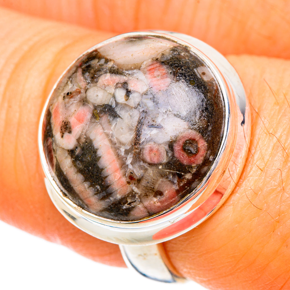 Crinoid Fossil Rings handcrafted by Anasilvercos - RING102055