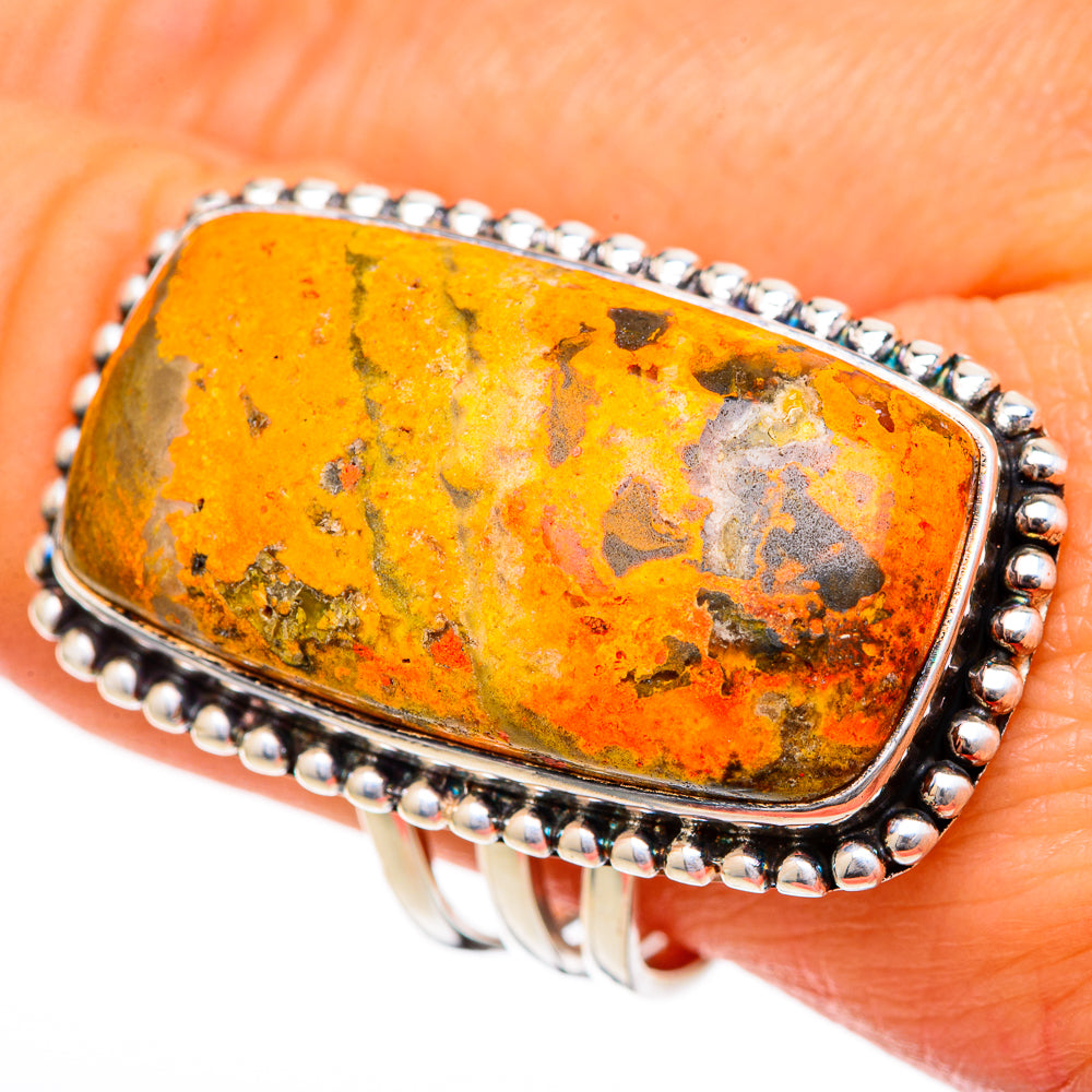 Bumble Bee Jasper Rings handcrafted by Anasilvercos - RING102094