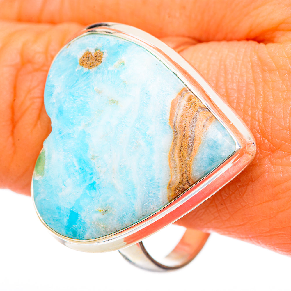 Larimar Rings handcrafted by Anasilvercos - RING102105