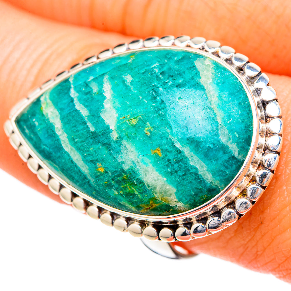 Amazonite Rings handcrafted by Anasilvercos - RING102108