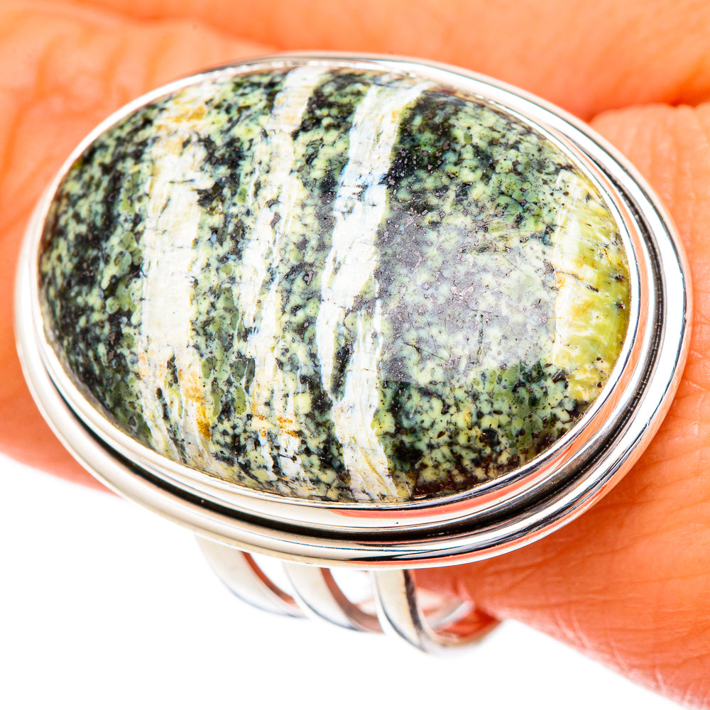Lizard Jasper Rings handcrafted by Anasilvercos - RING102110