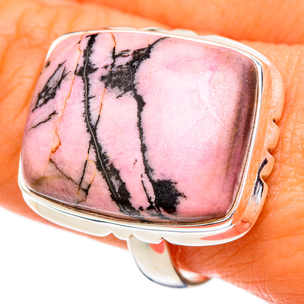 Rhodonite Rings handcrafted by Anasilvercos - RING102120