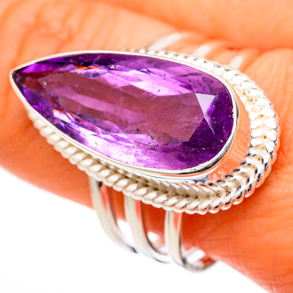 Amethyst Rings handcrafted by Anasilvercos - RING102126